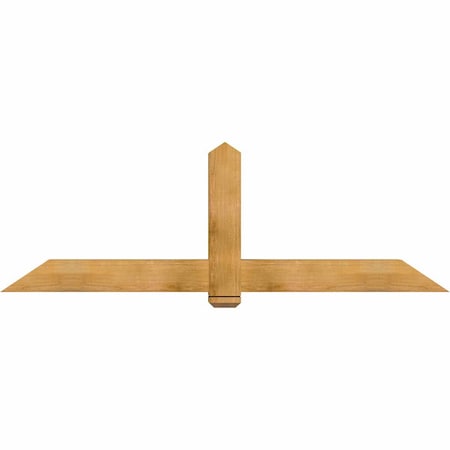 Ekena Millwork Eugene Rough Sawn Timber Gable Bracket, Western Red Cedar, 84"W x 28"H x 6"D x 6"F, 8/12 Pitch GBW084X28X0606EUG00RWR